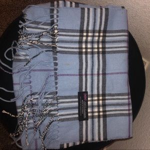 Blue Plaid Scarf
